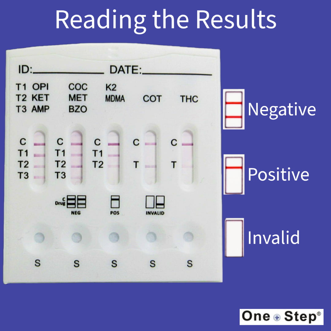 One Step 10 Drug Saliva Test