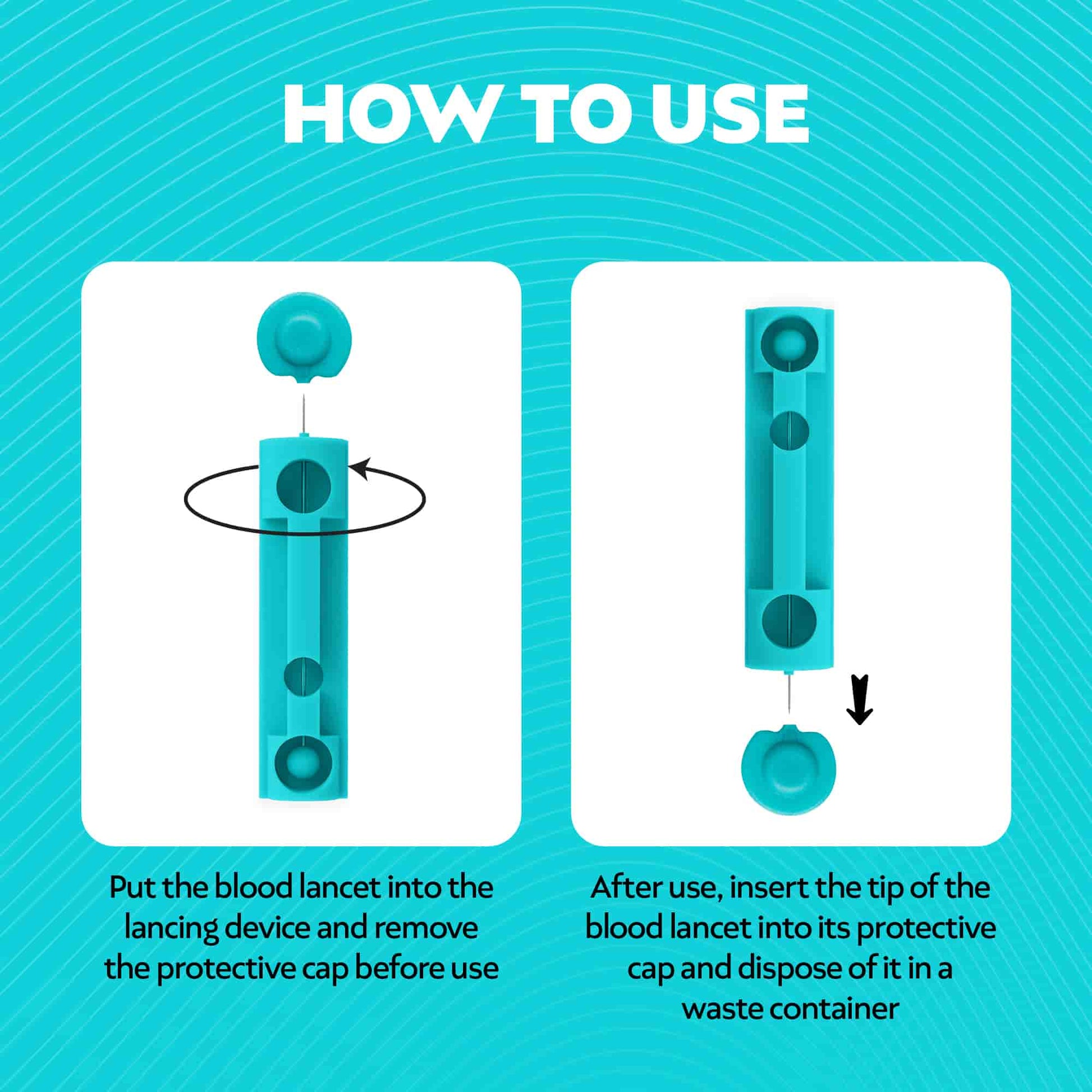 'how to use' the 28g lancet