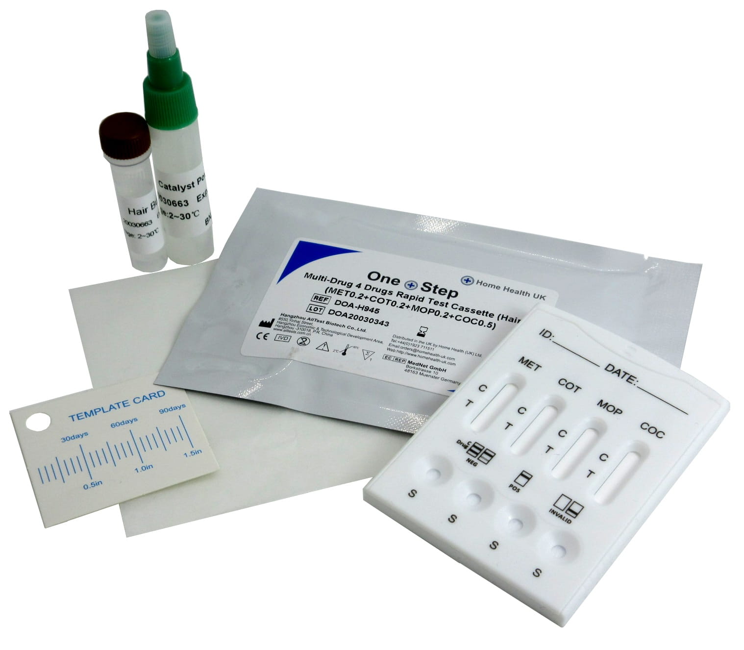 One Step 4 Panel Hair Drug Test