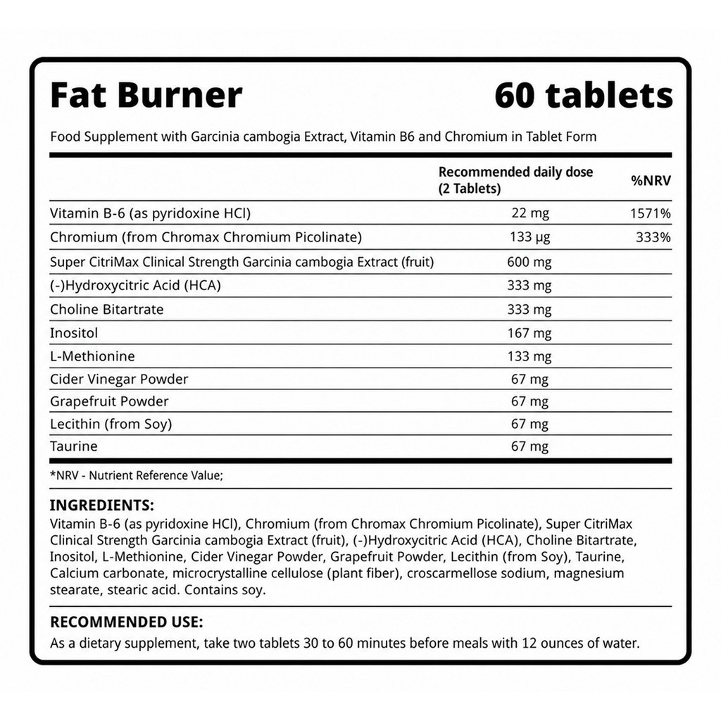 Fat Burner - 60 tablets