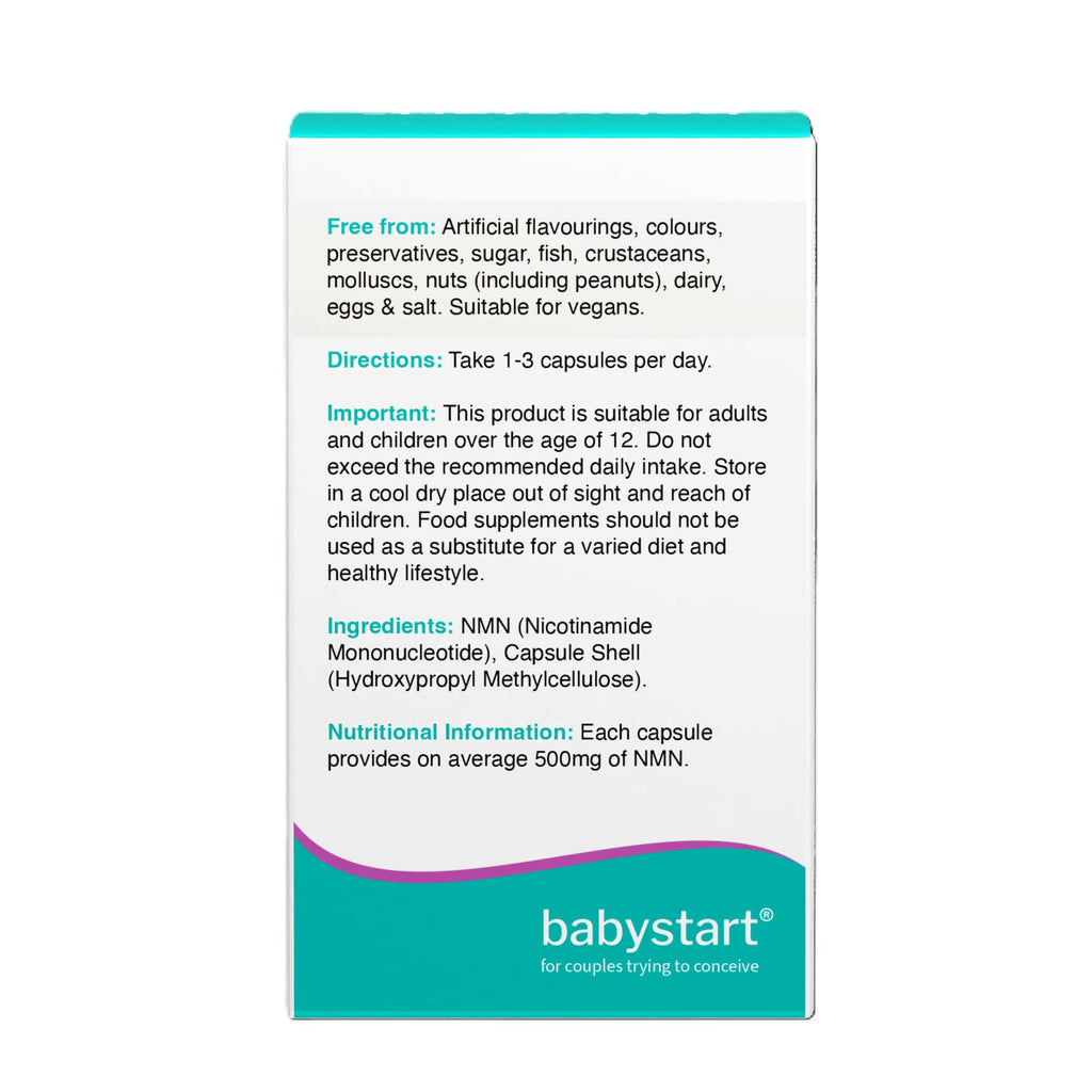 Babystart FertilNMN ingredients & precautions