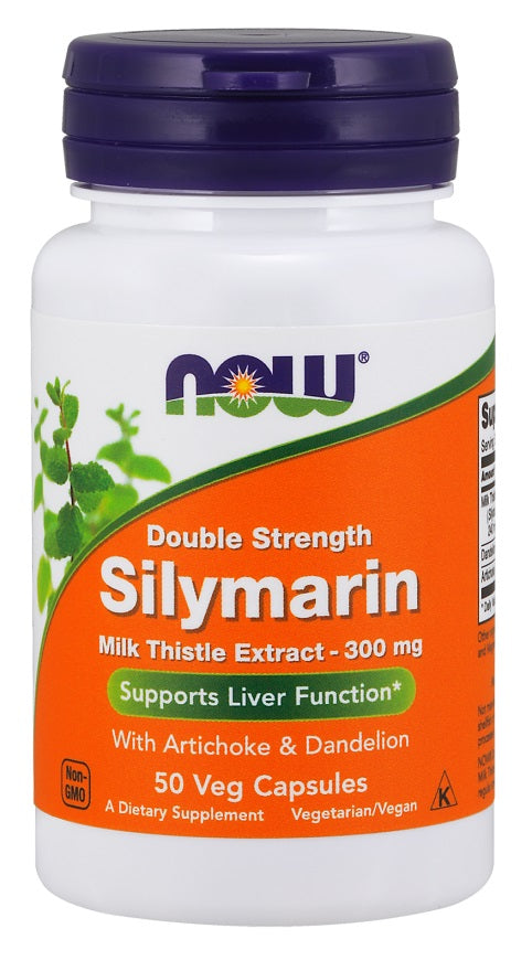 Milk Thistle Extract with Artichoke & Dandelion, 300mg Double Strength - 50 vcaps
