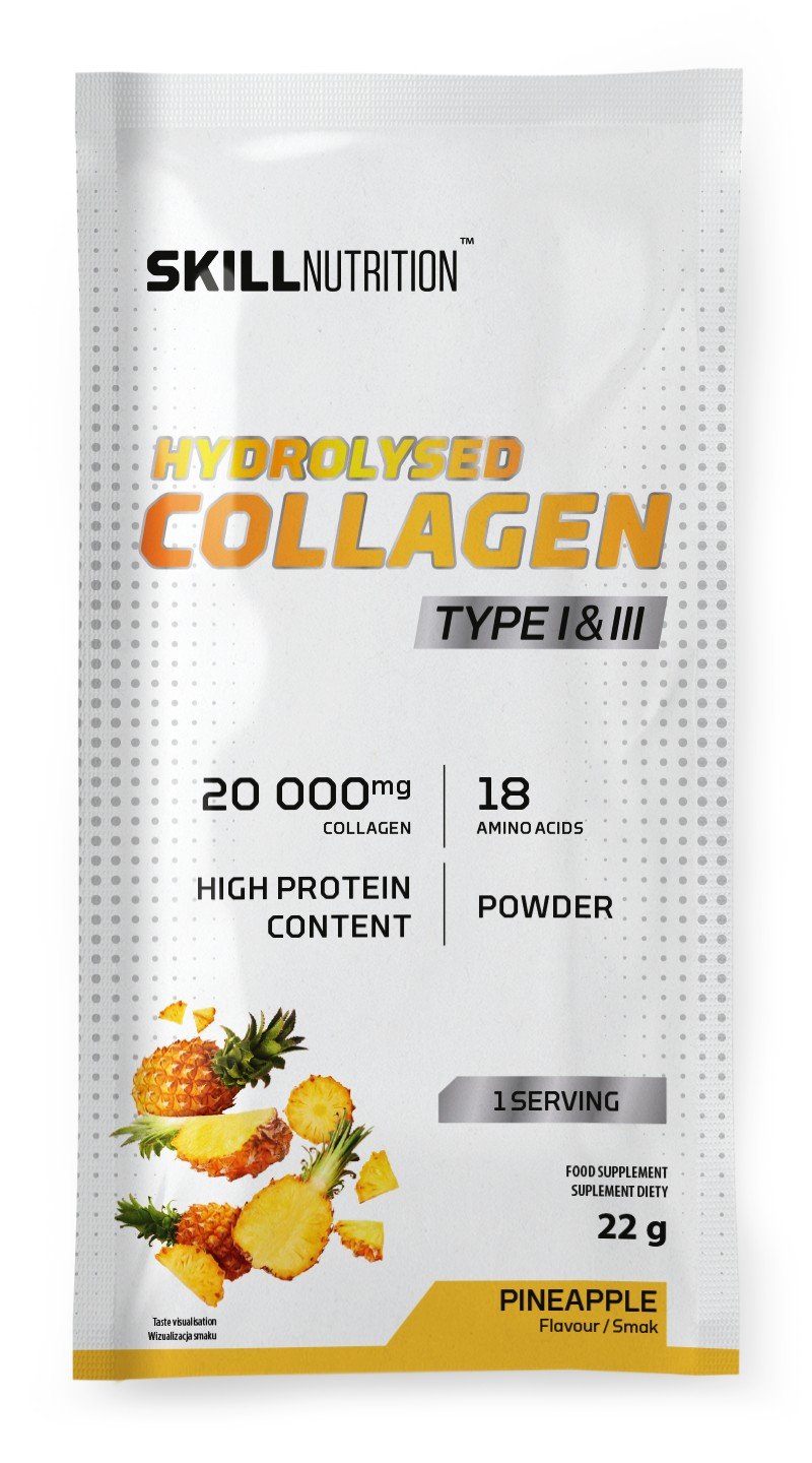 Hydrolysed Collagen Type I & III, Pineapple - 22 grams (1 serving)