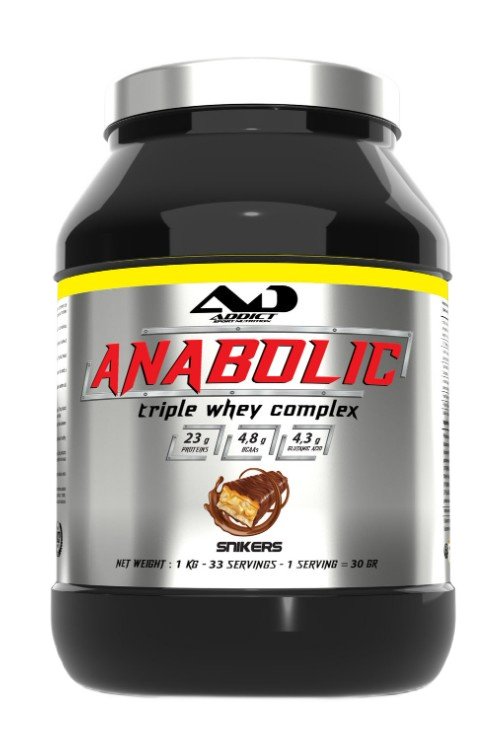 Anabolic Triple Whey Complex, Snikers - 1000 grams