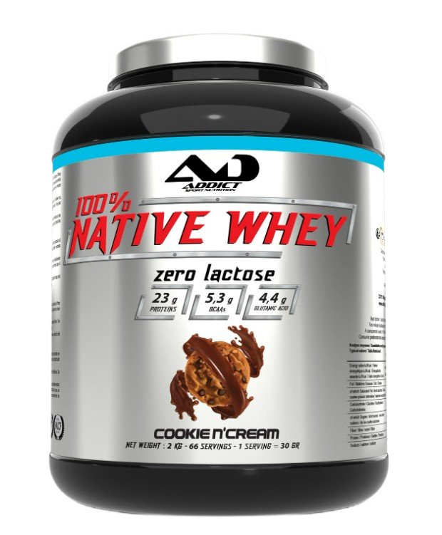 100% Native Whey Zero Lactose, Cookie N'Cream - 2000 grams