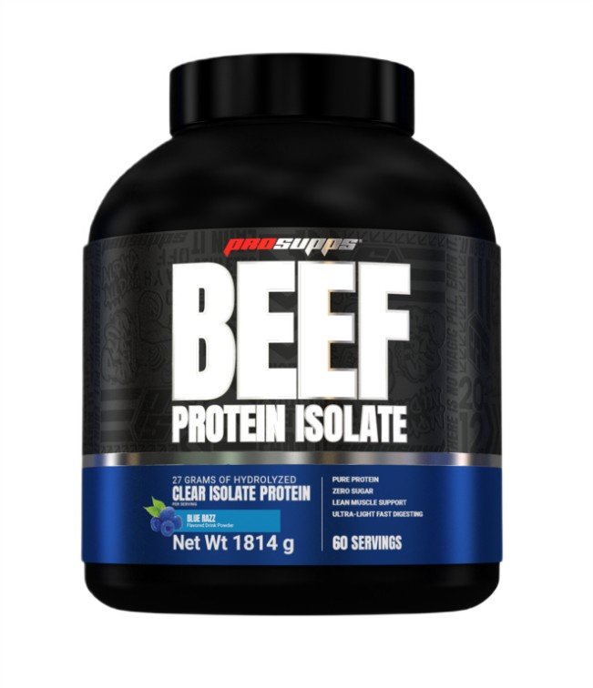 Beef Protein Isolate, Blue Razz - 1814 grams
