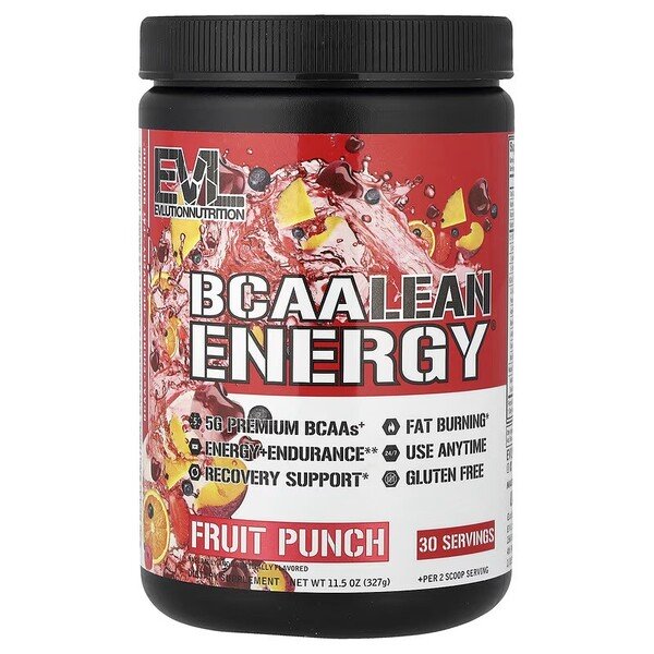 BCAA Lean Energy, Fruit Punch (EAN 810167100167) - 327 grams